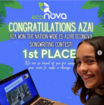 Aza won the EcoNova Song Contest