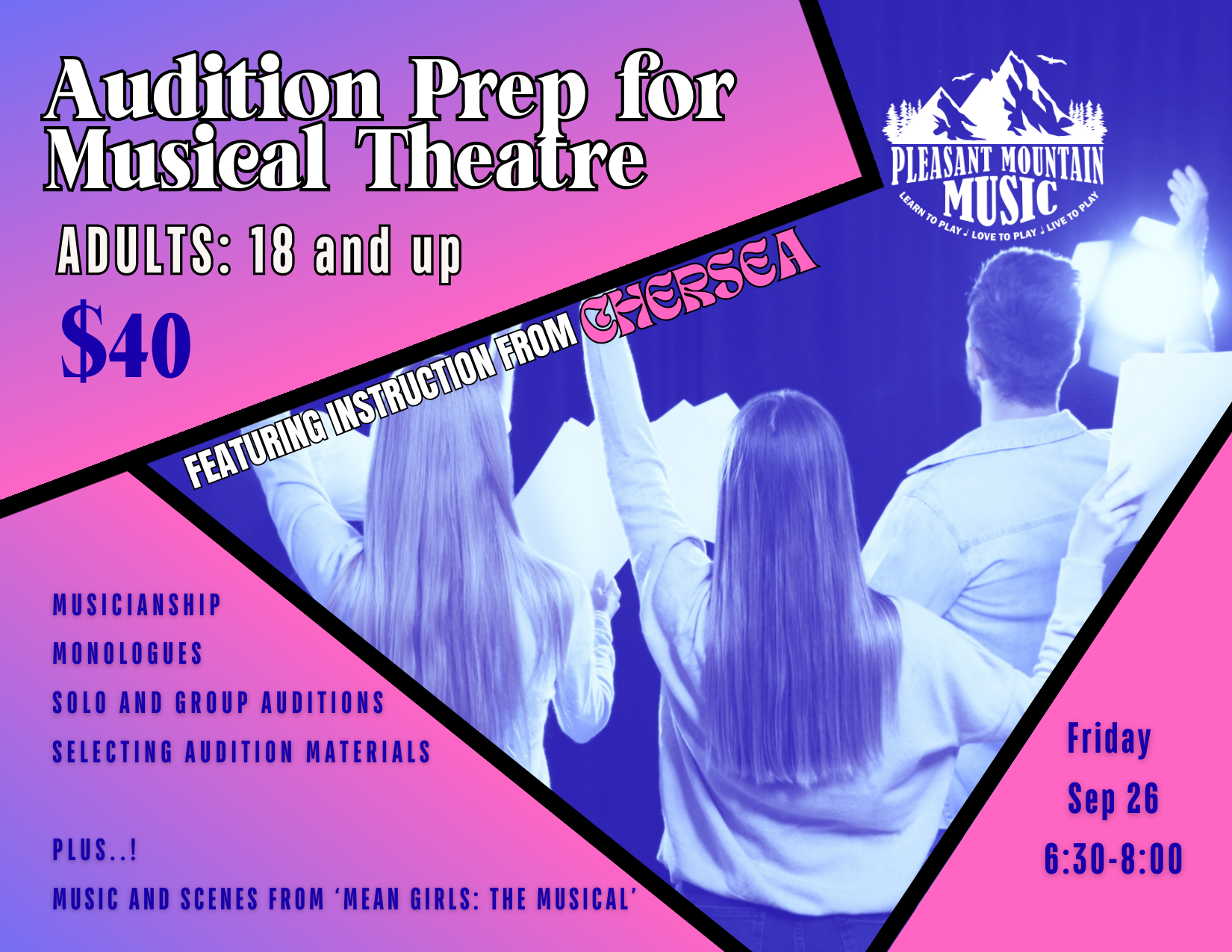 Audition Prep for Musical Theatre Adult (Ages 18+)