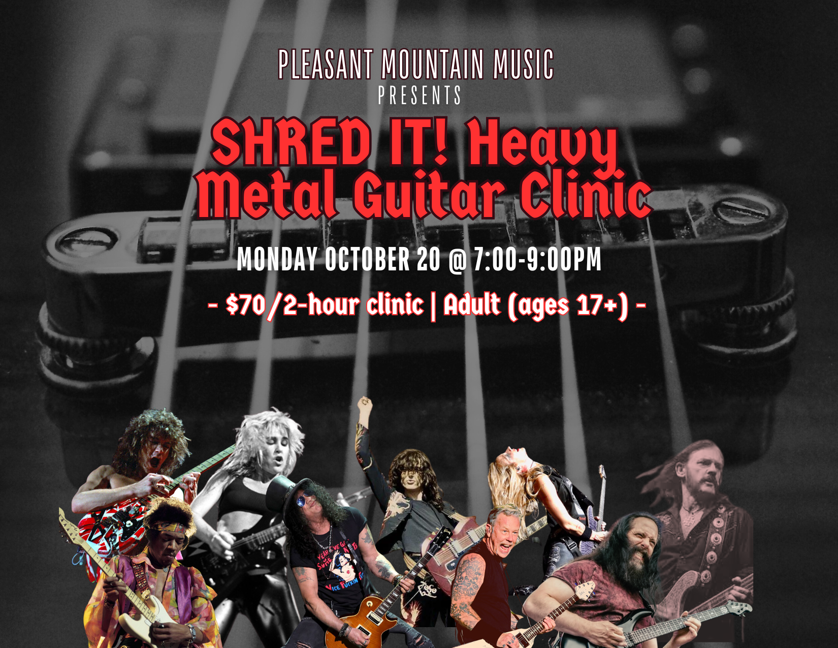 SHRED IT! Adult Heavy Metal Guitar Clinic