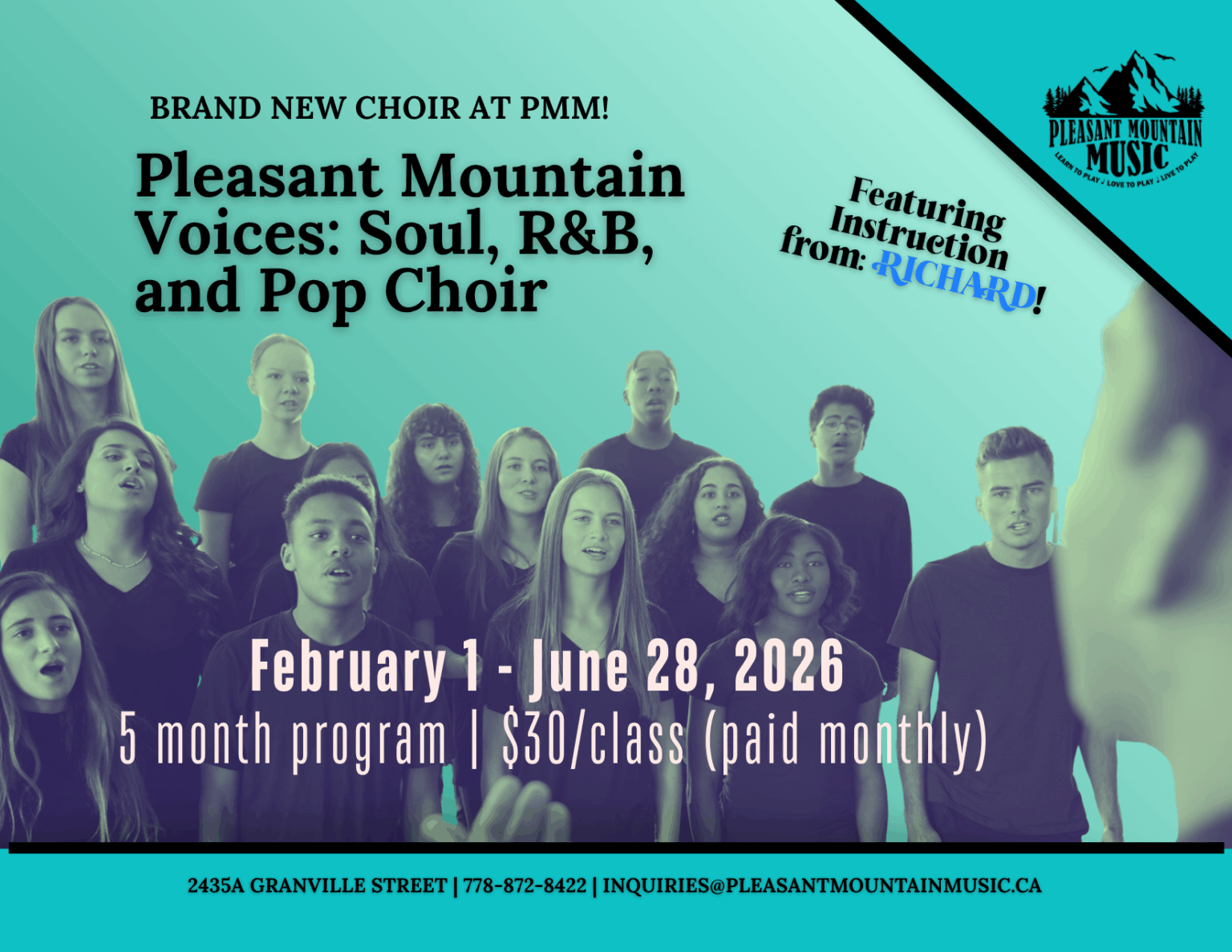 Image showcasing Pleasant Mountain Voices: Soul, R&B, and Pop Choir - Pleasant Mountain ...