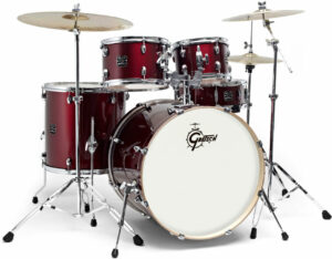 A standard Gretch 5 piece drum kit