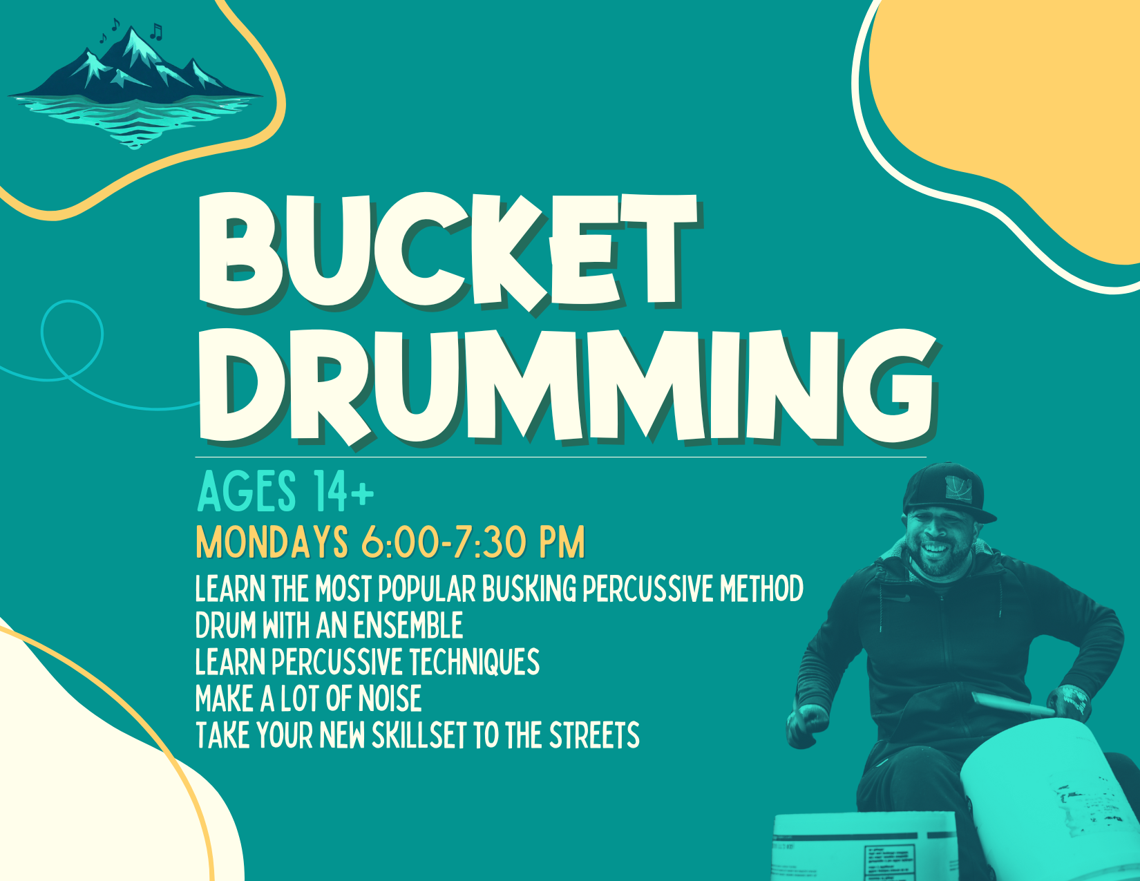 Bucket Drumming Class – Spring 2026