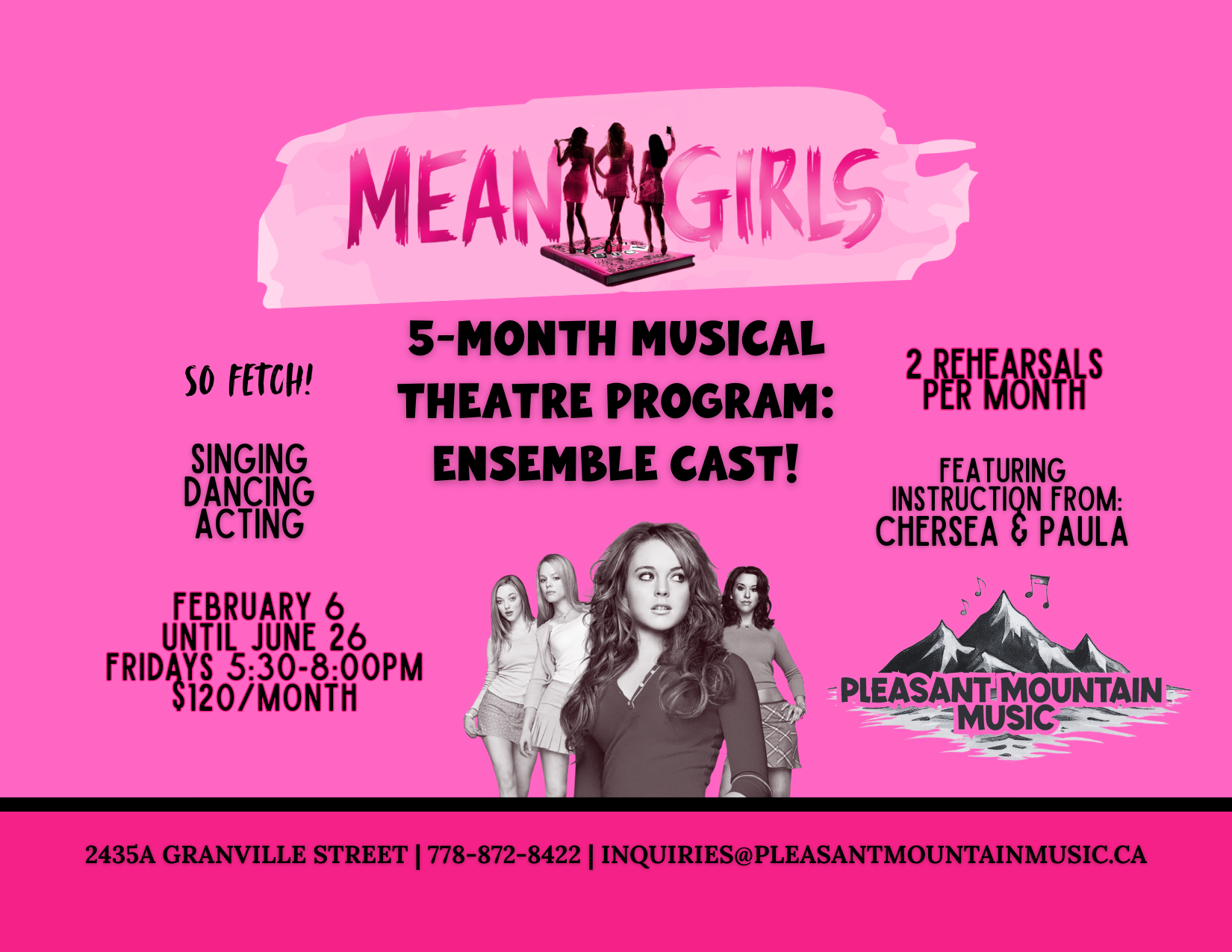 Musical Theatre Ensemble 2025-26: Mean Girls Jr. Edition