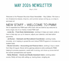 May 2026 Newsletter